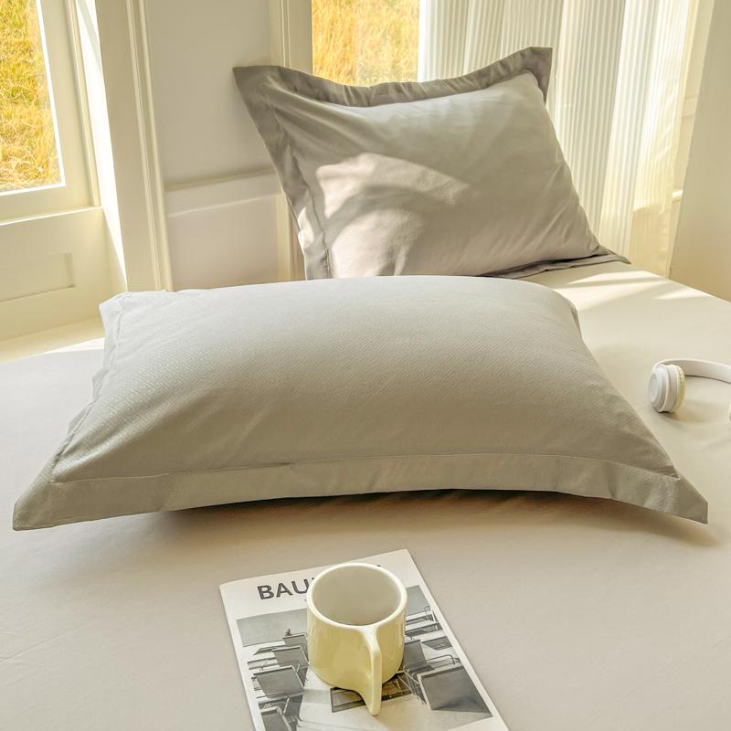 2Pcs/Set 48x74cm Simple Solid Color Pillowcase Fashion Home School Bedding Classic Bedroom Sleeping Pillow Case