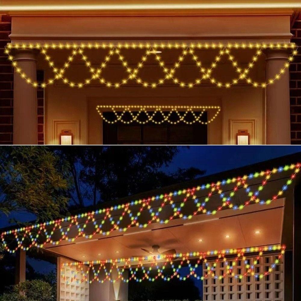 4M Hanging Curtain Light USB Power Festival Lights Decorative Eave String Lamp Patio