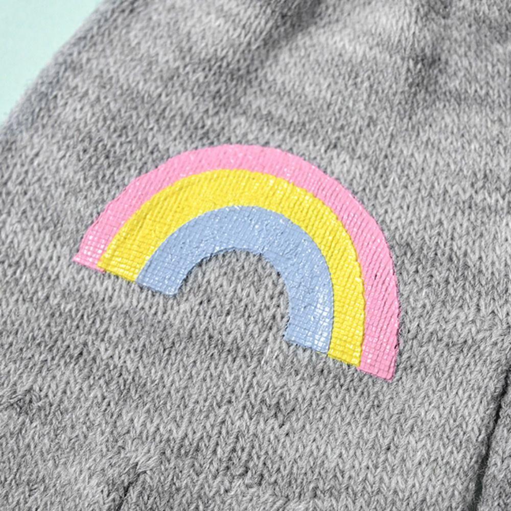 Thicken Warm Mittens Windproof Writing Gloves Cartoon Children Knitted Gloves  For Boys/Girls