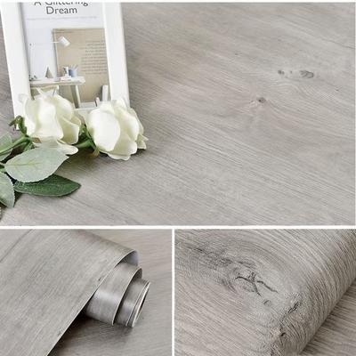 Papel Pintado de PVC con Grano de Madera de 40 cm de Ancho para Puerta Armario Mueble Mesa Pegatinas Impermeables Autoadhesivas Película de Decoración para el Hogar