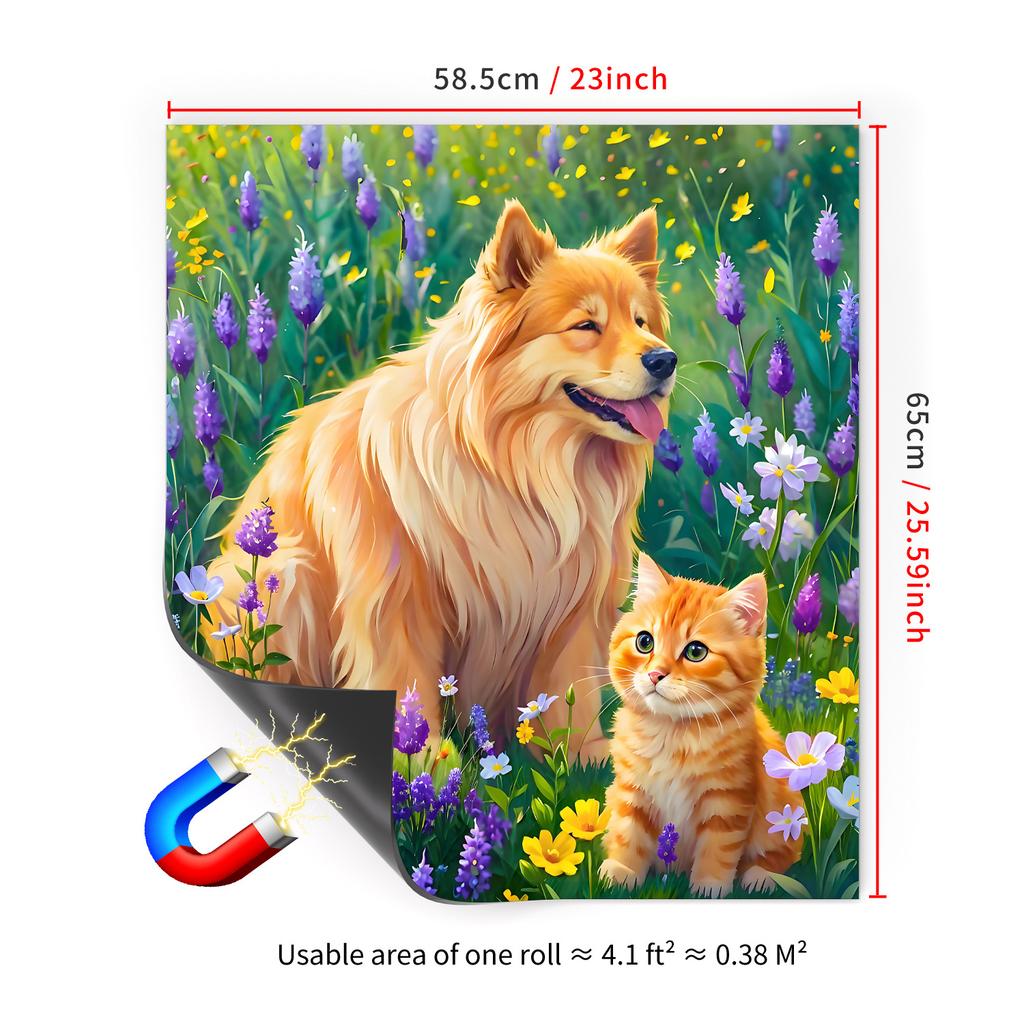 65X58.5Cm Household Dishwasher Magnetic Sticker Kitchen Home Refrigerator Magnetic Sticker