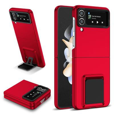 Dustproof Hard Phone Accessories Case For Samsung Galaxy Z Flip4 Flip 4 Flip3 5g Flip 3 Zflip4 Zflip3 Kickstand Protective Cover
