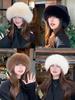 Solid Fluffy Bucket Hat Winter Thick Warm Bucket Hat Women Casual Cold Protection Cap Hat Soft Fleece Hat Outdoor Snow Activity