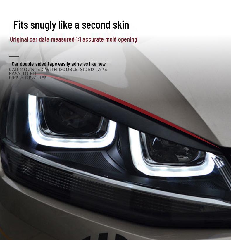 Volkswagen Golf 7 MK7 13-19 Headlight Eyebrow Car Sticker Decoration Accessories