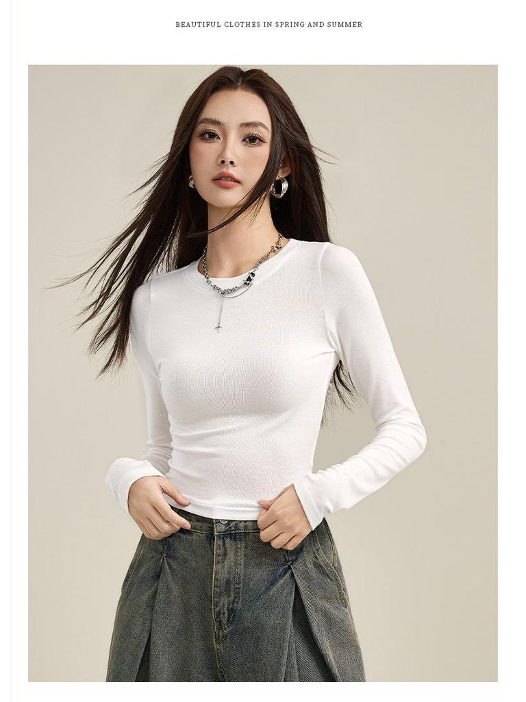 Little Milk Tencel Merinoull Langermet Undertrøye - Vår 2025 Kolleksjon