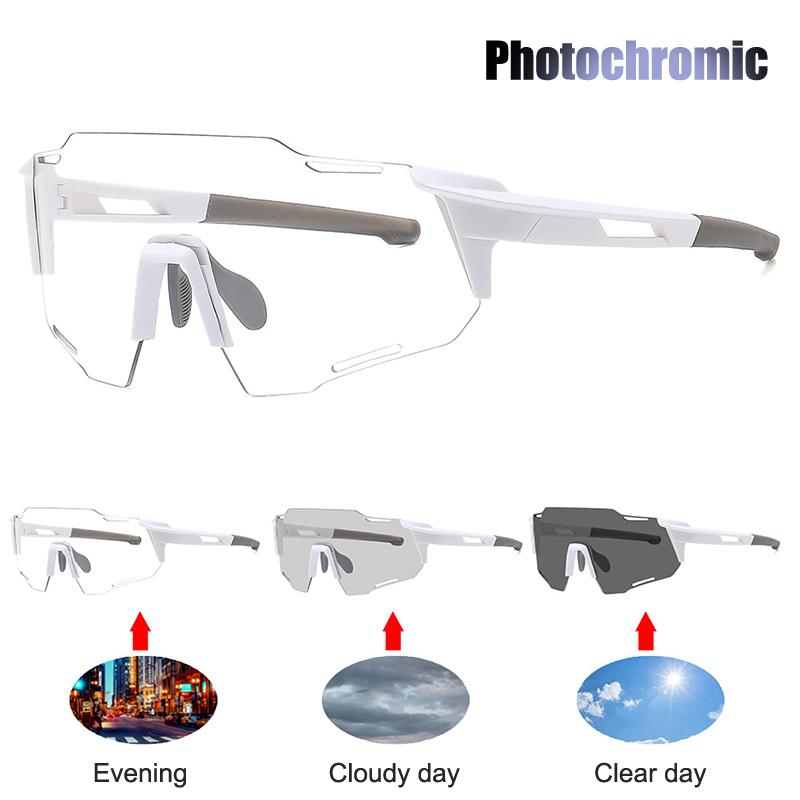 Photochromic Cycling Sunglasses For Men Women Bike Glasses Riding Driving Uv400 Mountain Bicycle Goggles Eyewear Sports
