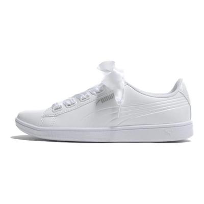 Vikky Ribbon Patent Low Top Casual Sneakers Women Sneakers White 366417-02