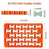 Cookie Cutter Bone Shape 25-Cavity Small Cake Cutter Reusable Dough Tool Cracker Cutters Kitchen Gadget For Homemade Treats