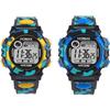 Honhx Men's Multi-functional Led Sports Watch In Stylish Camouflage Design For Students And Kids With Waterproof Features And Night Light