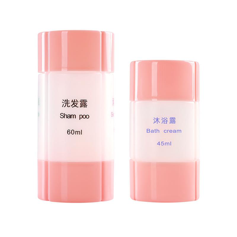 Butelka z dozownikiem podróżnym Kosmetyki 4 w 1 Zestaw podróżny przenośny Szampon Żel pod prysznic Makijaż Butelka do przechowywania