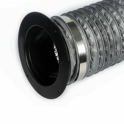 100/125/150mm Rechte Pijp Flens Connector Ventilatiekanaal Uitlaatpijp Connectoren Luchtuitlaat Uitlaatuitlaat Connector