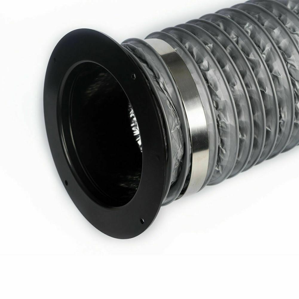 140/160/180mm ABS Straight Pipe Flange Ventilation Ducting Exhaust Pipe Connectors  Wall Mounted Air Pipe Connector