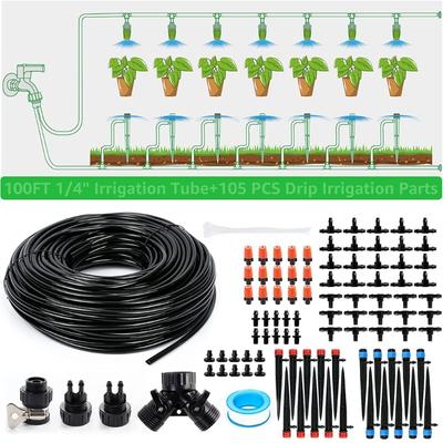 Tropfbewässerungssystem-Set, 30 m, Gartenbewässerungssystem, automatisches Bewässerungssystem, Mikro-Tropfbewässerung für Gewächshaus