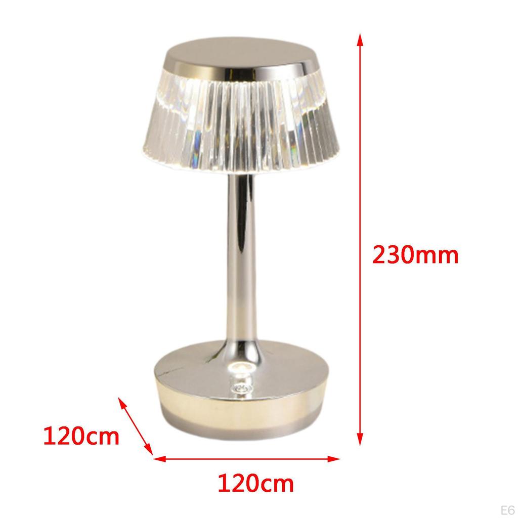 Acrylic Crystal Table Lamps, USB Bedside Desk Lights Decoration Lamp for Living Room Bedroom