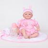 Lifelike Baby Reborn Dolls Rooted Mohair Silicone Vinyl Fake Newborn Doll Baby