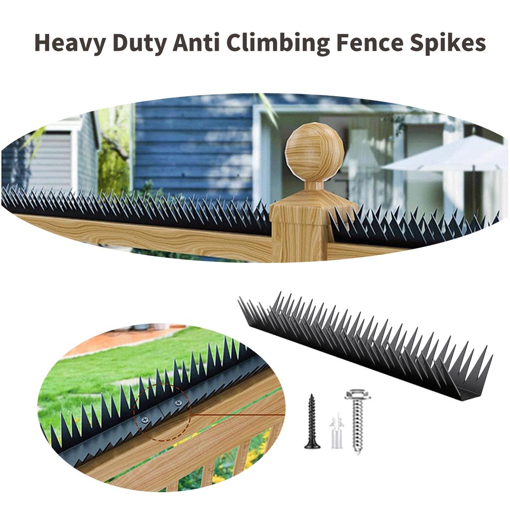 6pcs Deterrent Metal Wall Spikes for Security Fences AntiClimb Design for Home and Garden Roof and Wall Protections