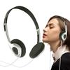 Retro Wired Over-Ear Headphones, Retro Headphones | Vintage Feelings Underwire Headphones, Vintage-Style Mini Stereo Headphones for Players, Home, and