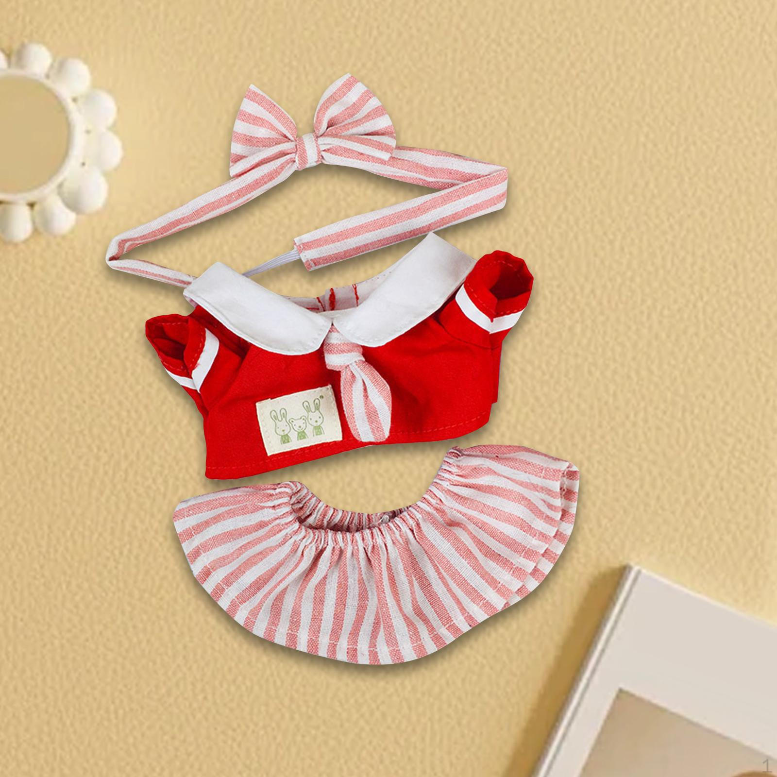 

20 см Милая кукольная одежда Костюмы Гибкость DIY Игрушка Фото Реквизит для детей Мода Воображение Мягкий Student Skirt