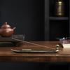 Boat Shape Incense Holder Old Men Fishing Traditional Incense Censer Metal Sturdy Incense Stick Burner Home Office Decor