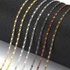 5Meter Width 1.6mm Copper Gold Press Rounding Chains for Earring Anklet Necklace Jewelry Making DIY Handcrafts Supplies