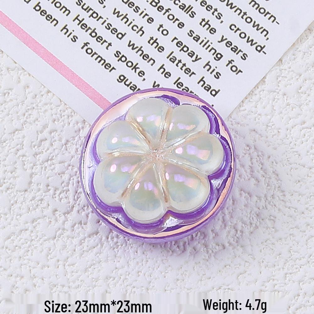 Electroplated Grape Resin Edible Toy DIY Cream Glue Clog Shoe Buckles Jewelry Accessories