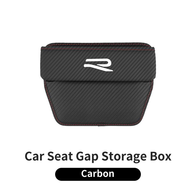 Car Trapezoidal Seat Gap Organizer HH645 PU Leather Storage Box Auto Accessories For VW R Scirocco Jetta Beetle Golf GTI Polo Tiguan