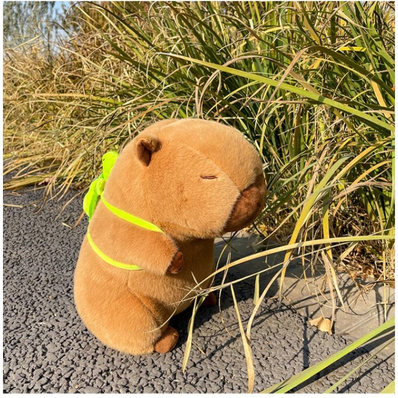 Super Cute Capybara With Turtle Backpack Capibara Plush Doll Giant Kawaii Stuffed Animal Doll Children Kids Birthday Gift Toys