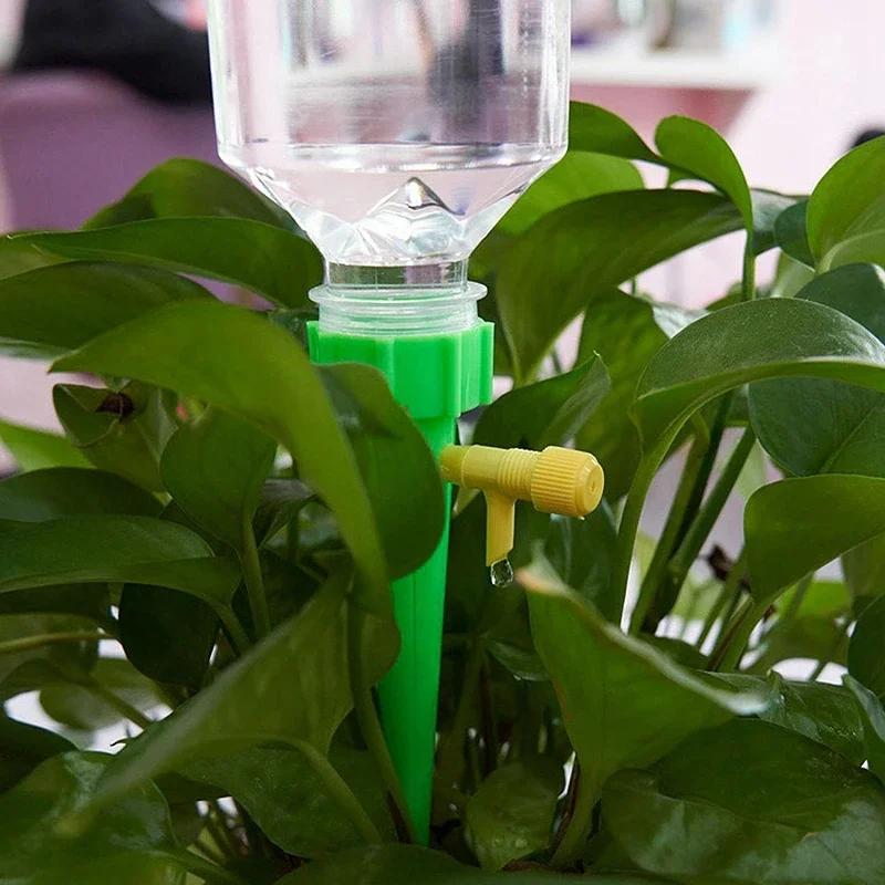 Automatic Drip Irrigation Spike, Adjustable Self Watering Dripper Device for Flower Potted Plants, Garden Greenhouse Auto Watering System Accessory