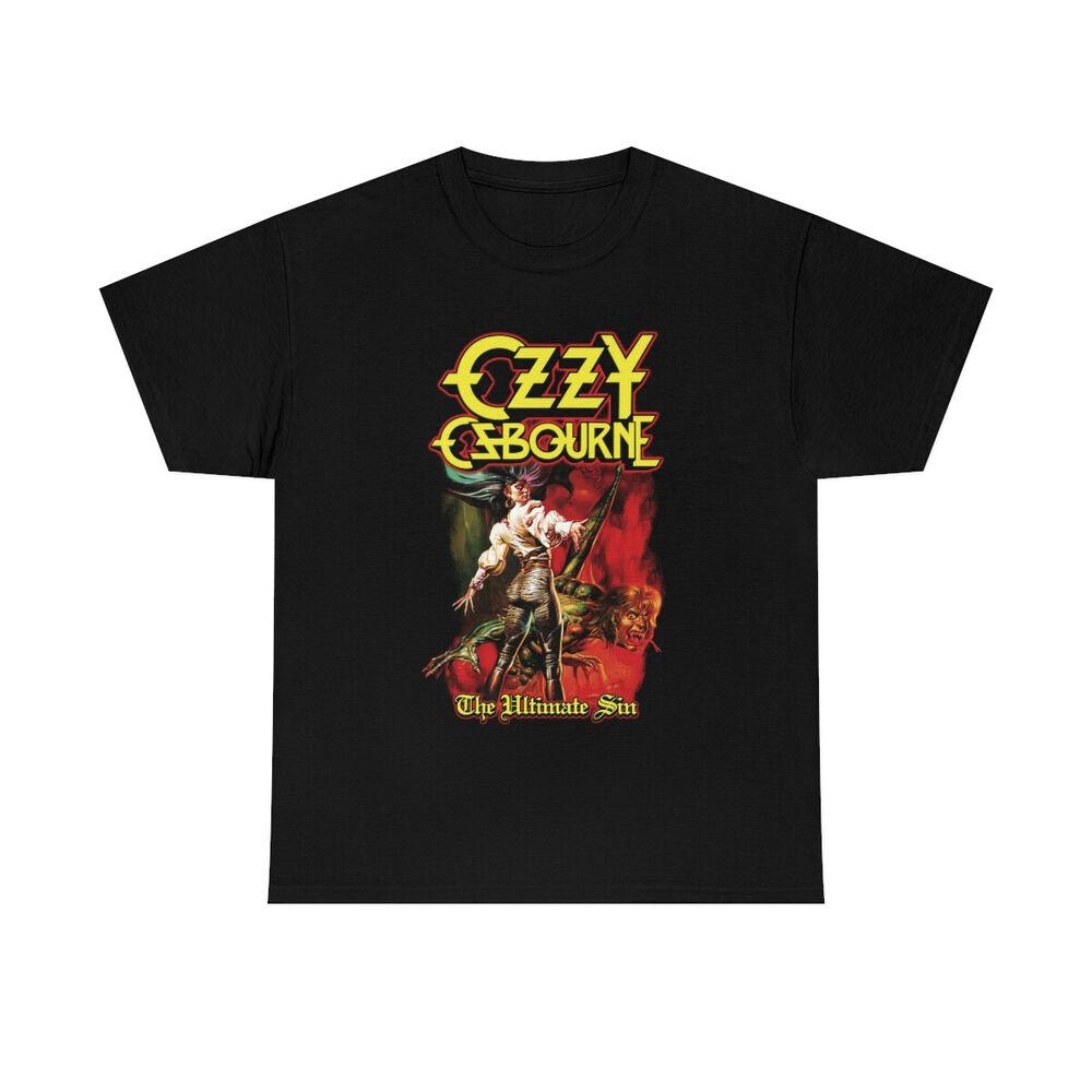 Ozy Osbourne T-Shirt Ultimate Sin Cover Shirt All T-SHIRT UNISEX Unisex T-Shirt XL