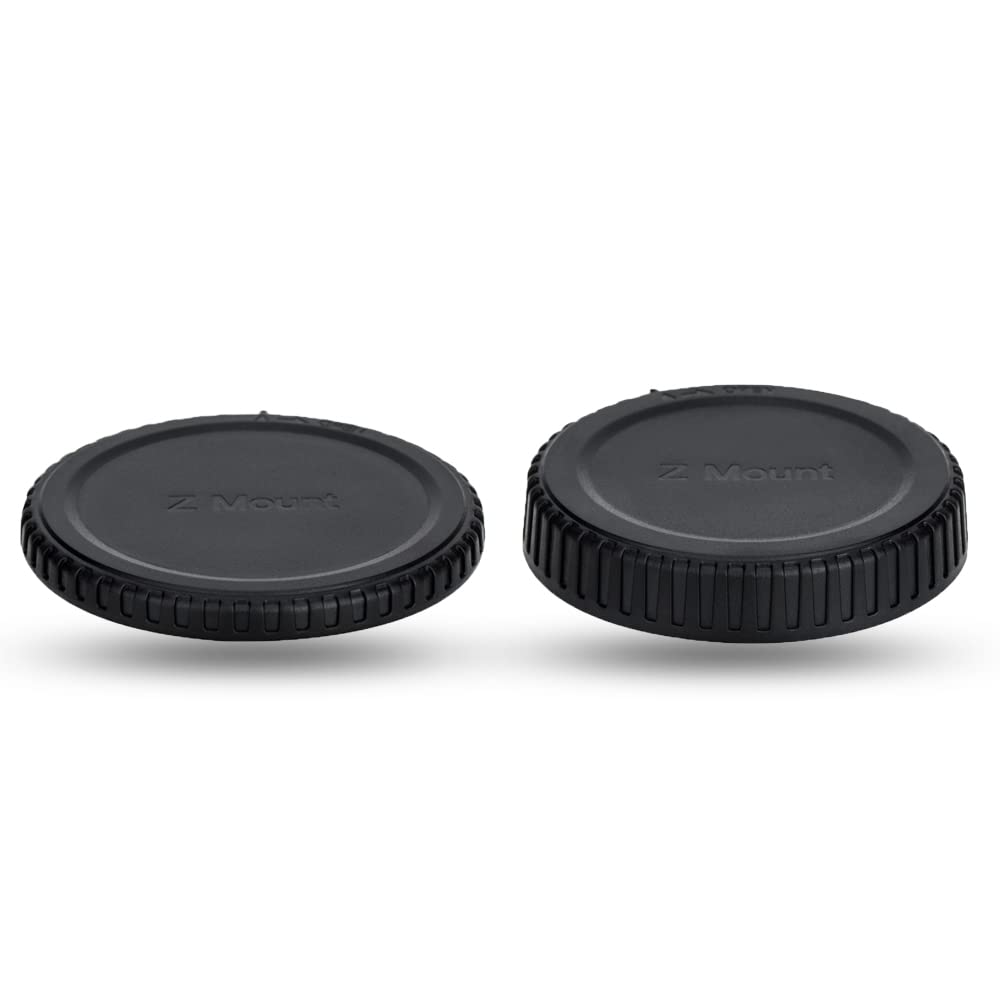 2 Pairs JJC Nikon Z Mount Rear Lens Caps Body Caps for Nikon Z Mount Cameras Including Nikon Z50 Z Z7 + & Lenses, Z5II, II, Z6III, Zf, Z30, Z9, Z8,