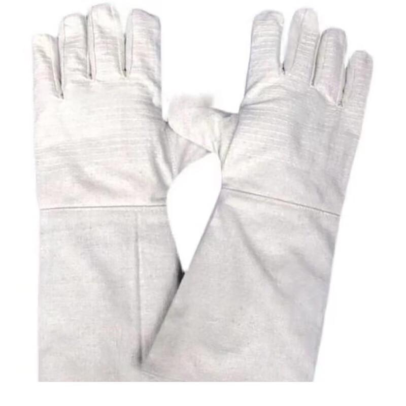 WEZHO Long Double-Layer Canvas Work Gloves