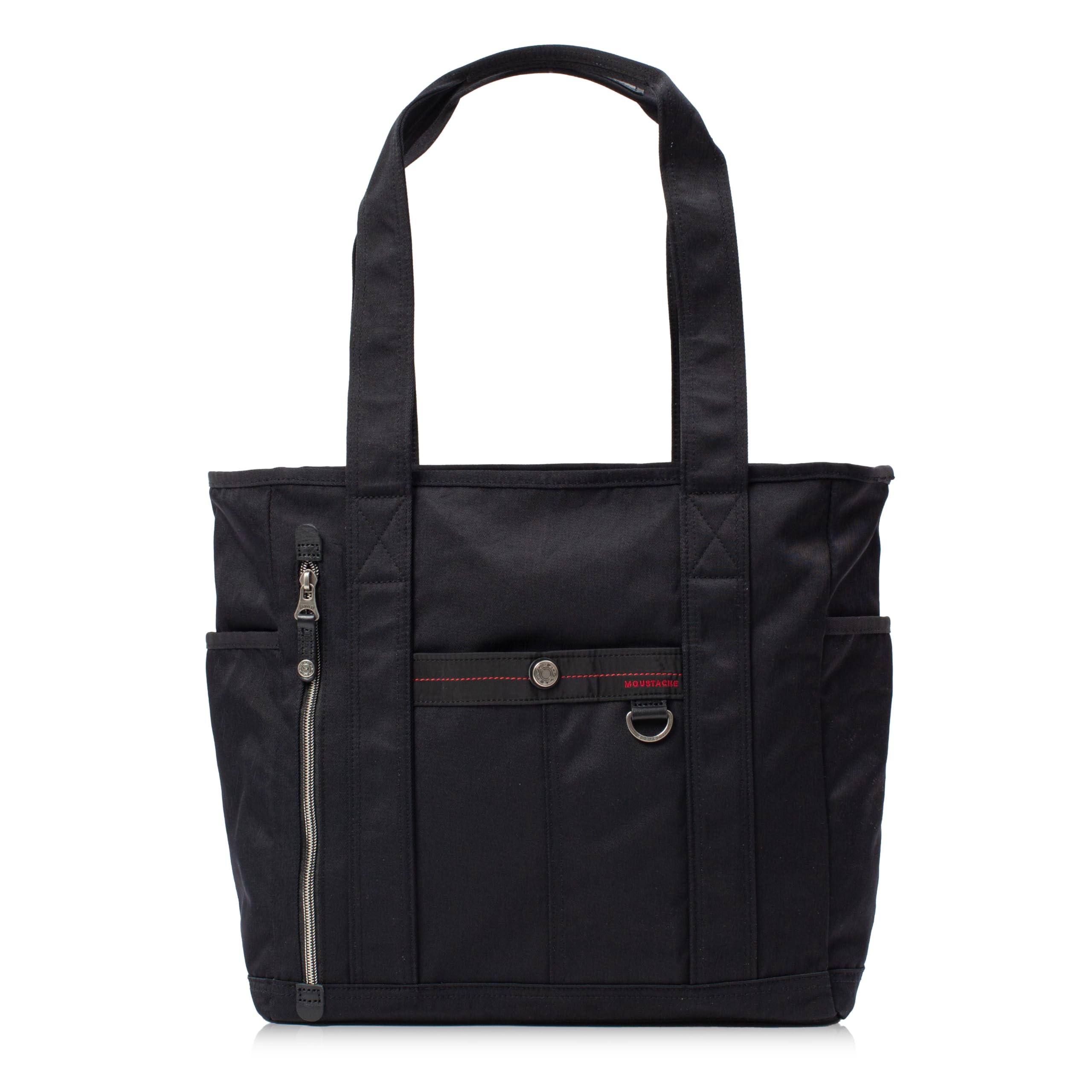 

Tote Bag for [Moustache] Men, Square, A4, Polyester, BQV-4221 (Black) чорний