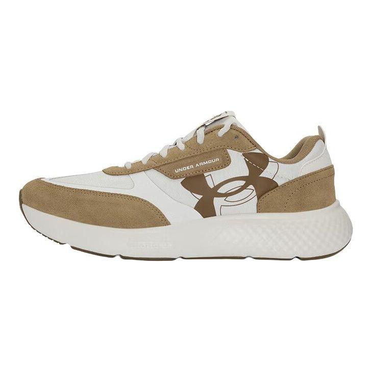 Under Armour Decoy Lu Abrasion Resistant Low top Casual Shoes Men's White Brown Sneakers 3028612-114