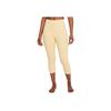 Nike Yoga Luxe Jacquard Solid Quick-Dry Breathable High-Waist Leggings Women Leggings Yellow DA1065-294