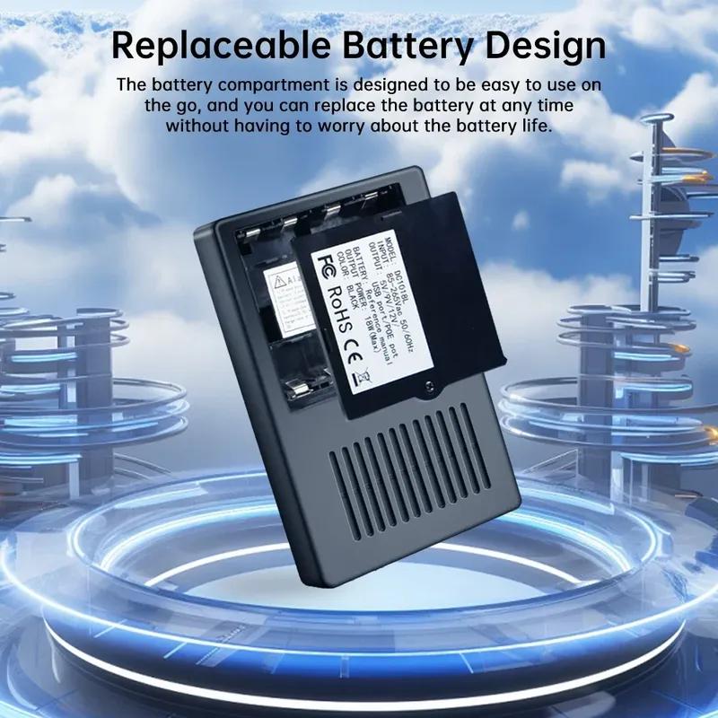 DC1018L Uninterruptible Power Supply 18W and Replaceable 18650 Battery Desgin - 5V 9V 12V Output for Router Modem Backup Power