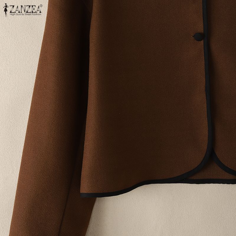 ZANZEA Damski wiosenny casualowy kardigan z długim rękawem