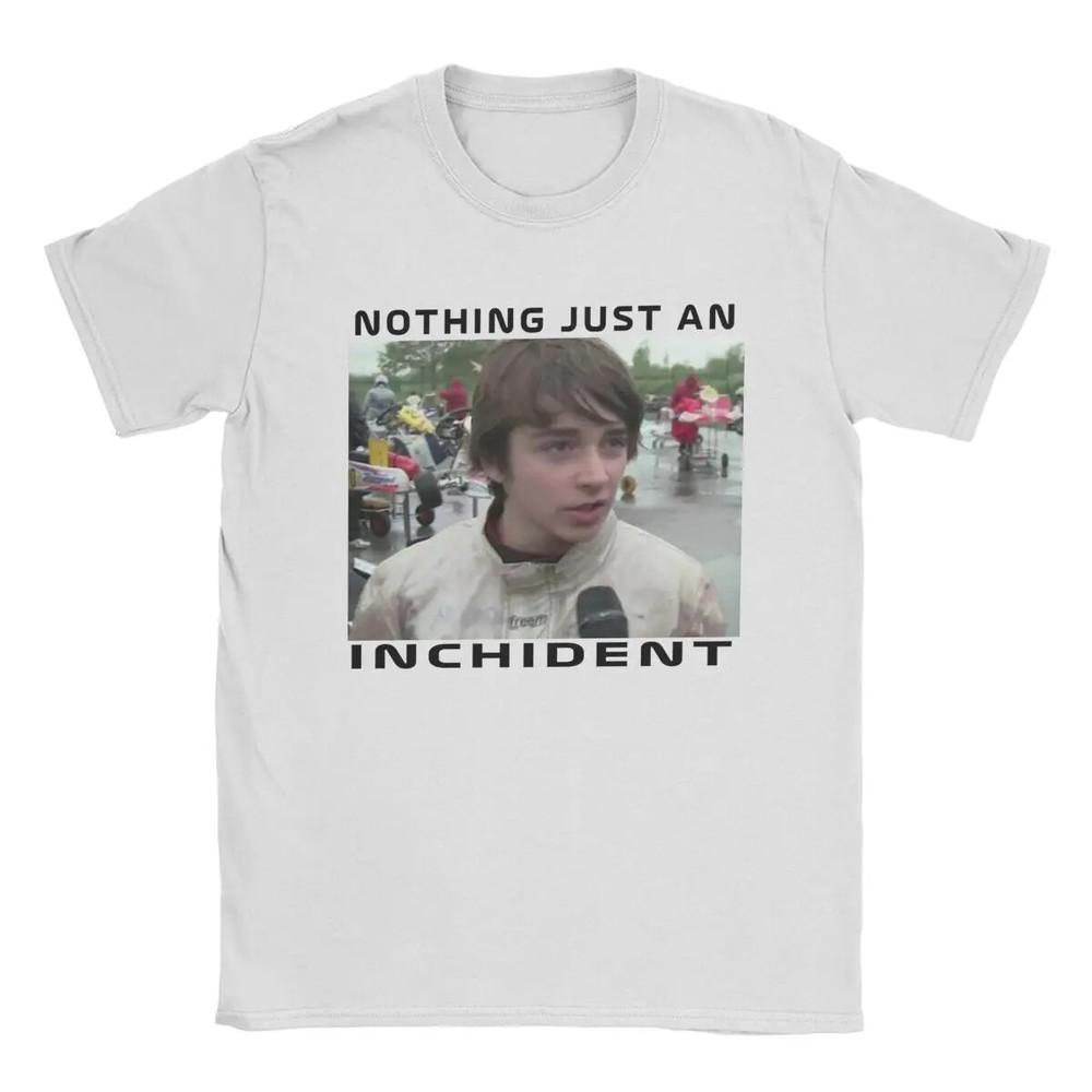 Просто Инцидент Чарльз Леклер Футболки Мужские Винтажные Хлопковые Футболки Унисекс Футболка XXXL