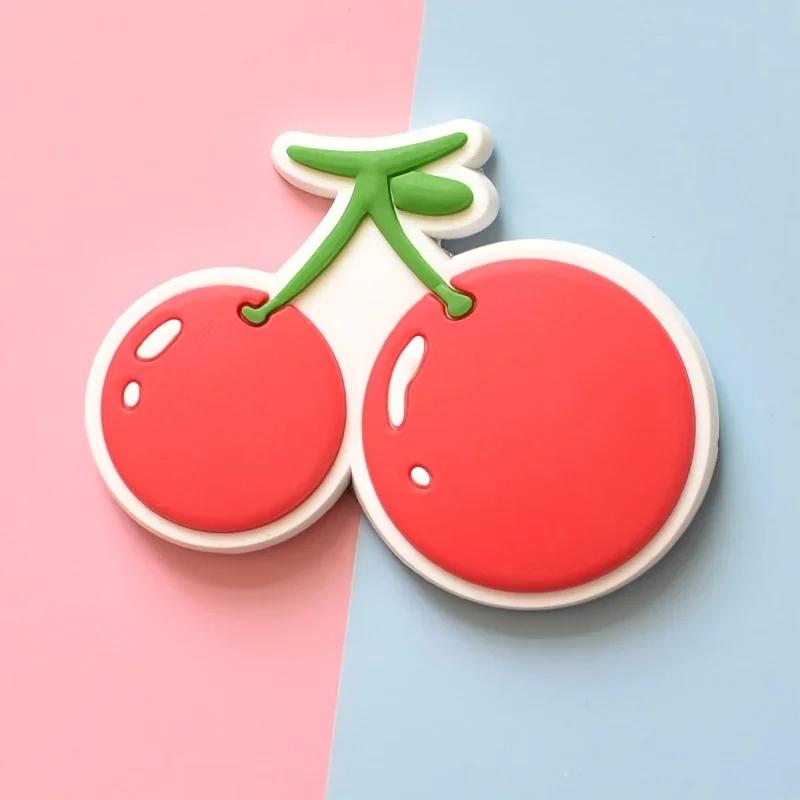 9pcs Cute Cartoon Fruit Magnets: Add Colorful Fun To Your Fridge with Creative Soft Rubber Stickers