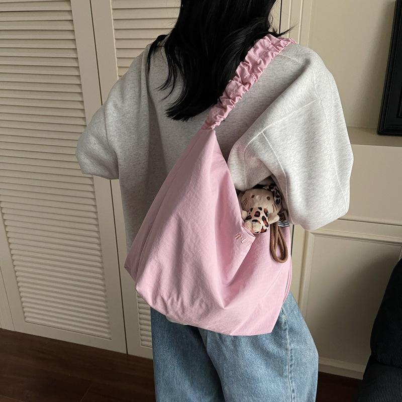 Canvas tote large-capacity bag women's 2025 spring and summer new shoulder bag fashion casual messenger bag