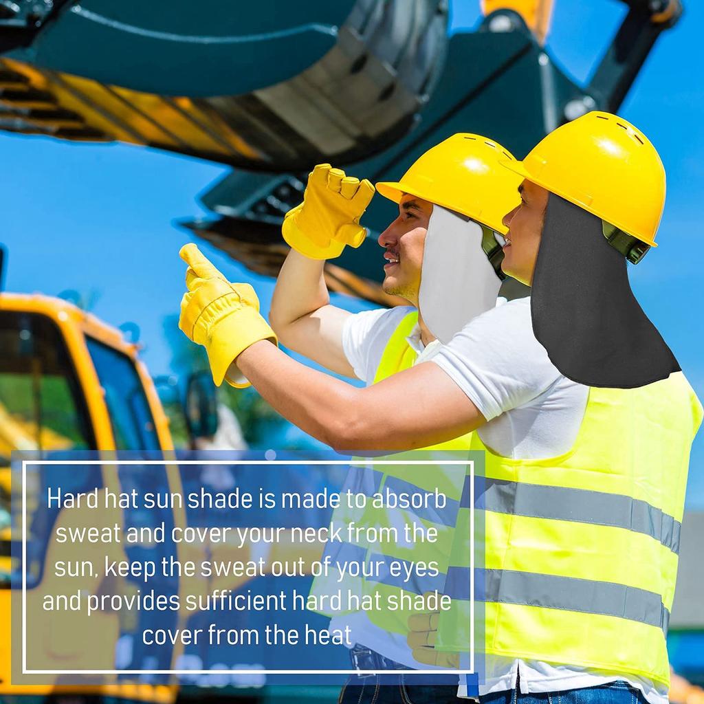 Vrttlkkfe 3-Piece Hard Hat Liner with Neck Flap Cooling Skull Cap Liner Liner with