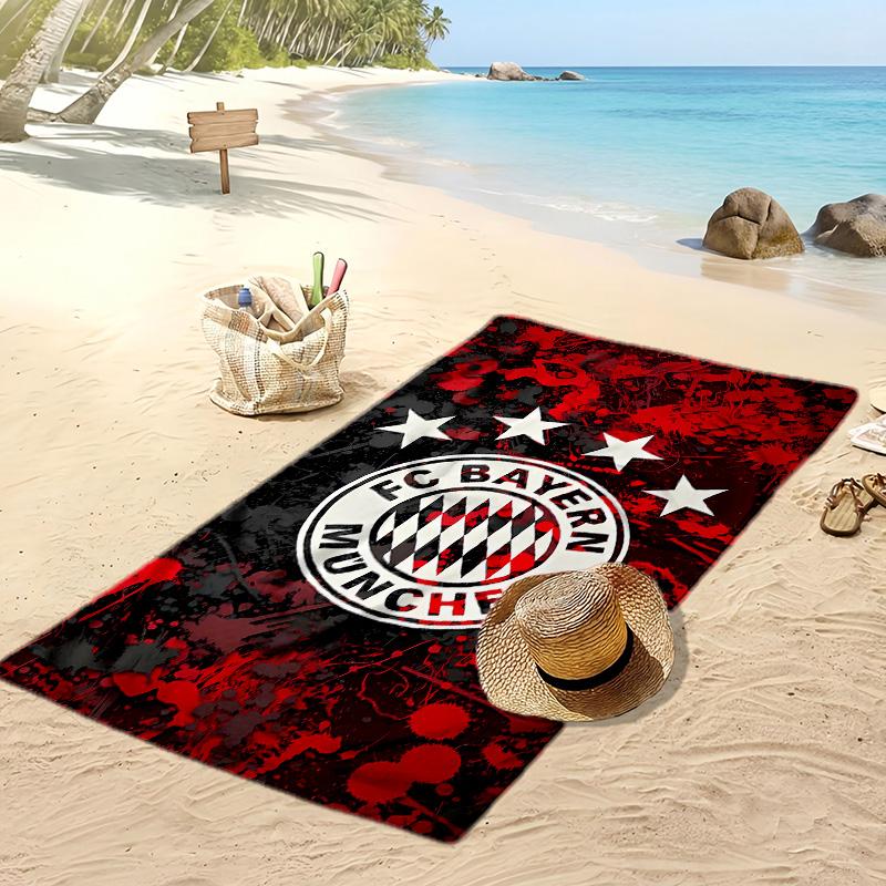 Toalla de Playa Estampada del Bayern Secado Rápido Suave Portátil Grande Rectangular Manta de Playa para Viajes Piscina