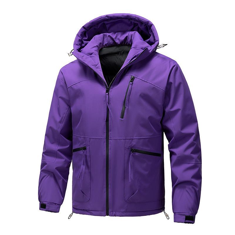 Fashion cotton-padded clothes High street trend casual handsome loose version thickened warm hooded cotton clothes