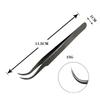 Precision Gold Stainless Steel Eyelash Tweezers - High-Quality Feather Clip for Blooming and Grafting False Eyelashes