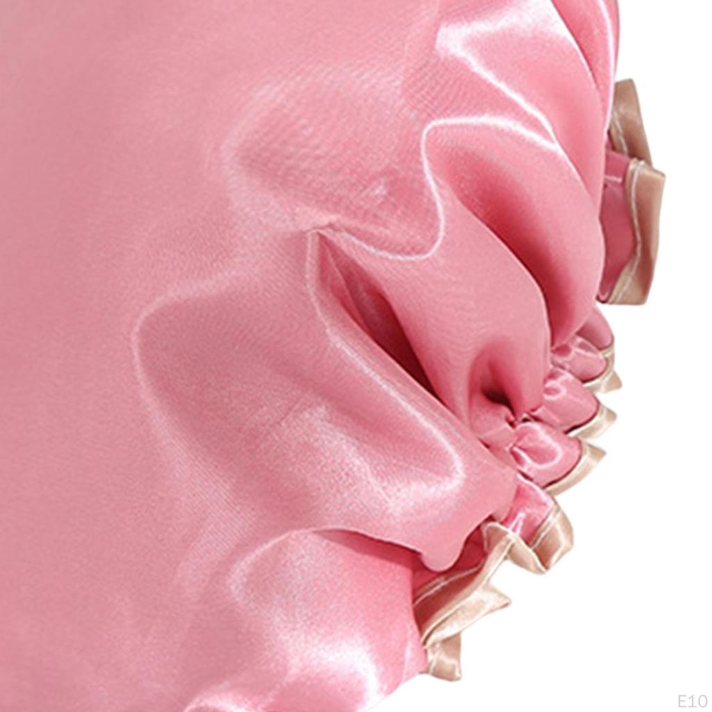 Deluxe Shower Cap for Long and Thick Hair - Premium Waterproof Protection Salon Spa