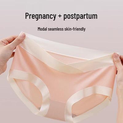 Yuzhaolin Seamless Modal Maternity Briefs 3-Pack