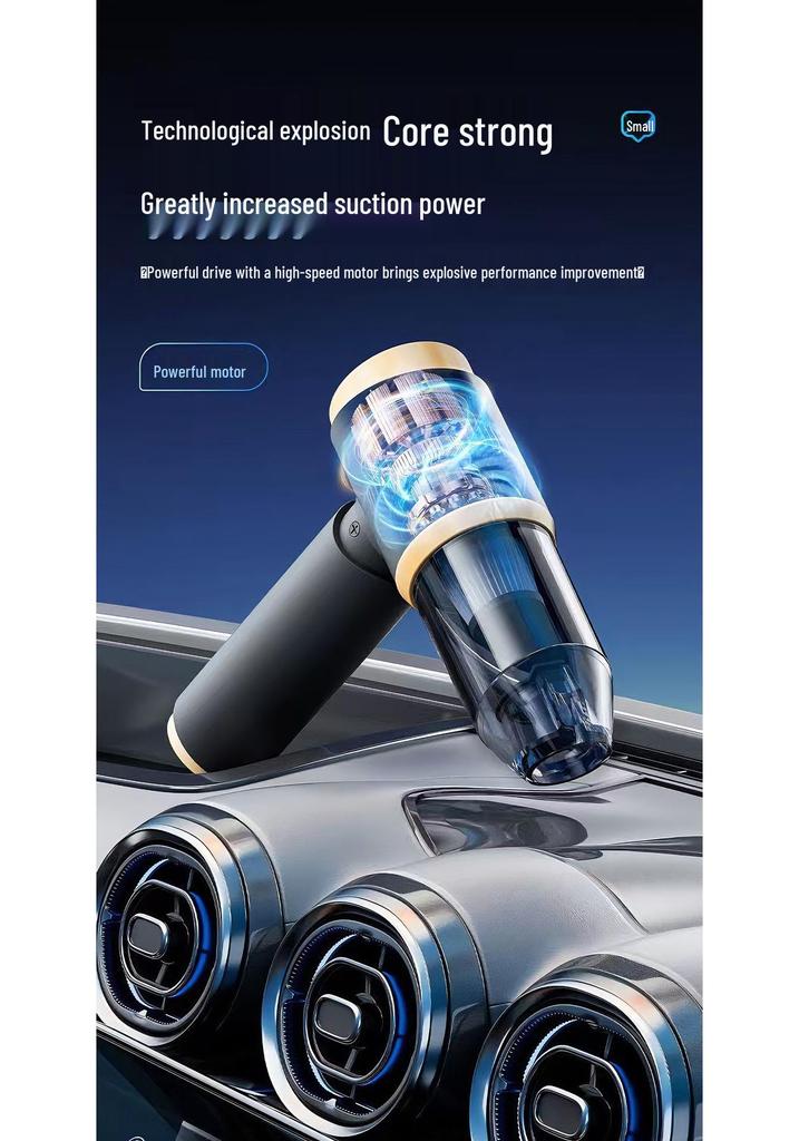 Dual-Use Wireless Car Vacuum & Blower - Handheld, Portable Electric Duster