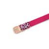Mihala Boss Pink Leopard Print Rose Gold Buckle Engravable Dog Collar