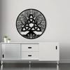 Tree of Life Celtic Knot Metal Wall Decor 2D Flat Modern Home Art Irish Style Unique Love Knot Design Housewarming Gift