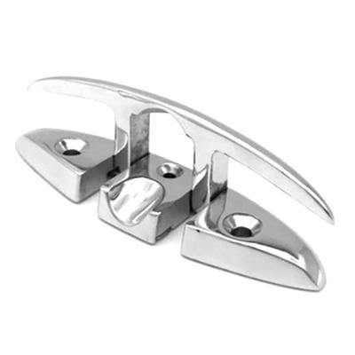 NEW-4PCS Stainless Steel Cleat Marine Foldable Boat Cleats Folding Deck Mooring Cleat Flush Mount Cleat Boat Yachts