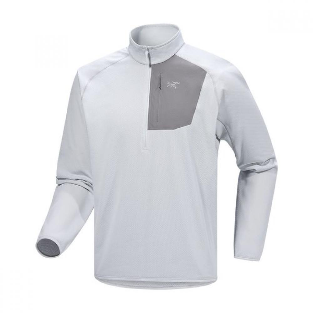 Arc Teryx F W25 Delta 1 2 Zip Neck Men S atpFm10550 OLIVE MOSS / EUPHORIA/LG(105)